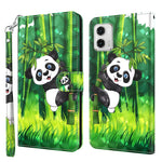 Modello di pittura 3D TPU + custodia per telefono in pelle PU, For Motorola Moto G73, For OnePlus 11