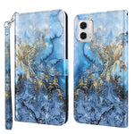 Modello di pittura 3D TPU + custodia per telefono in pelle PU, For Motorola Moto G73, For OnePlus 11