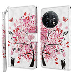 Modello di pittura 3D TPU + custodia per telefono in pelle PU, For Motorola Moto G73, For OnePlus 11