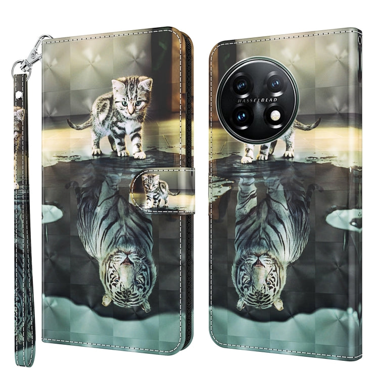 Modello di pittura 3D TPU + custodia per telefono in pelle PU, For Motorola Moto G73, For OnePlus 11