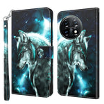 Modello di pittura 3D TPU + custodia per telefono in pelle PU, For Motorola Moto G73, For OnePlus 11