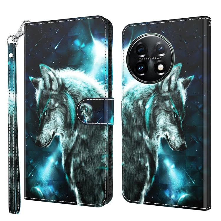 Modello di pittura 3D TPU + custodia per telefono in pelle PU, For Motorola Moto G73, For OnePlus 11