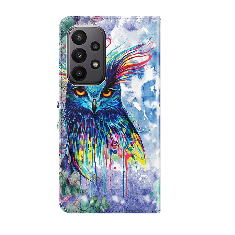 Modello di pittura 3D TPU + custodia per telefono in pelle PU, For Samsung Galaxy A24, For Samsung Galaxy A34 5G