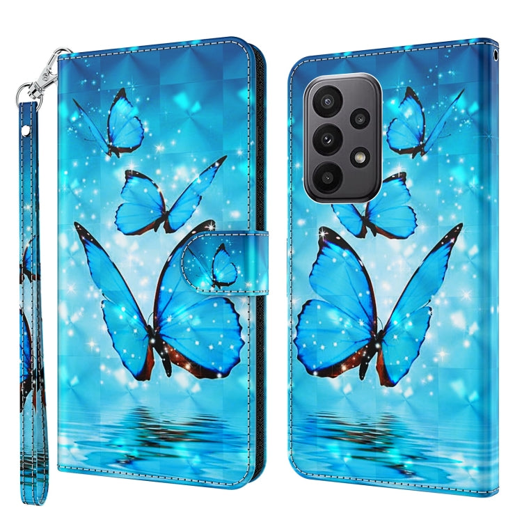 Modello di pittura 3D TPU + custodia per telefono in pelle PU, For Samsung Galaxy A24, For Samsung Galaxy A34 5G