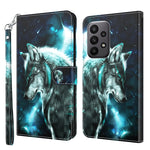Modello di pittura 3D TPU + custodia per telefono in pelle PU, For Samsung Galaxy A24, For Samsung Galaxy A34 5G