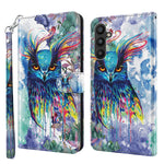Modello di pittura 3D TPU + custodia per telefono in pelle PU, For Samsung Galaxy A24, For Samsung Galaxy A34 5G