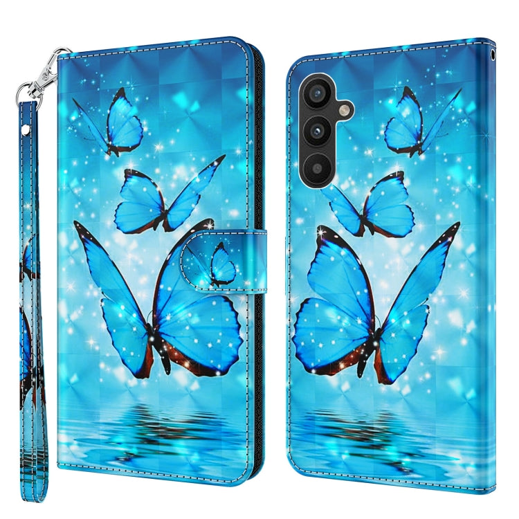 Modello di pittura 3D TPU + custodia per telefono in pelle PU, For Samsung Galaxy A24, For Samsung Galaxy A34 5G