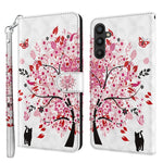 Modello di pittura 3D TPU + custodia per telefono in pelle PU, For Samsung Galaxy A24, For Samsung Galaxy A34 5G