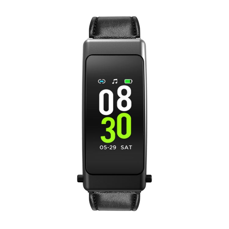 K30 0,96 pollici cinturino in pelle auricolare vita staccabile impermeabile Smart Watch supporto chiamata Bluetooth, Leather Band (Brown), Leather Band (Black), Leather Band (Brown Silver)