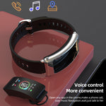 K30 0,96 pollici cinturino in pelle auricolare vita staccabile impermeabile Smart Watch supporto chiamata Bluetooth, Leather Band (Brown), Leather Band (Black), Leather Band (Brown Silver)