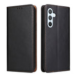 Fierre Shann PU Custodia per telefono in vera pelle con texture in pelle, For Samsung Galaxy A54 5G