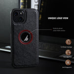 Custodia per telefono con cuciture in pelle, For iPhone 14 Pro Max, For iPhone 14 Pro, For iPhone 14, For iPhone 14 Plus, For iPhone 13 Pro Max, For iPhone 13 Pro, For iPhone 13, For iPhone 13 mini