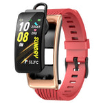 K20 1.14 pollici cinturino in silicone auricolare vita staccabile impermeabile Smart Watch supporto chiamata Bluetooth, Silicone Band (Black), Silicone Band (Black Red), Silicone Band (Black Silver), Silicone Band (Black Rose Gold)
