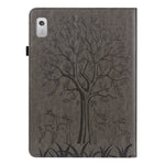 Custodia per tablet in pelle goffrata con motivo albero e cervo, For Lenovo Tab M9, For Lenovo Tab M10 3rd Gen, For Samsung Galaxy Tab A7 Lite T220