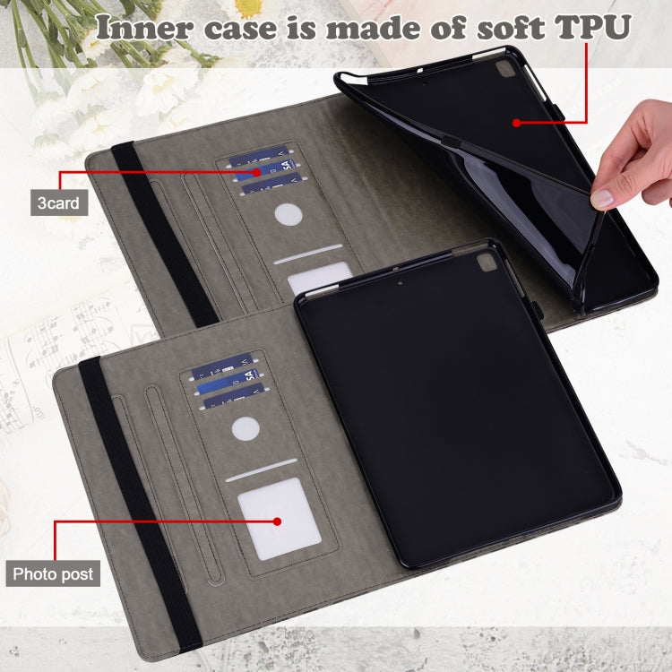 Custodia per tablet in pelle goffrata con motivo albero e cervo, For Lenovo Tab M9, For Lenovo Tab M10 3rd Gen, For Samsung Galaxy Tab A7 Lite T220