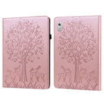 Custodia per tablet in pelle goffrata con motivo albero e cervo, For Lenovo Tab M9, For Lenovo Tab M10 3rd Gen, For Samsung Galaxy Tab A7 Lite T220