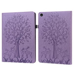 Custodia per tablet in pelle goffrata con motivo albero e cervo, For Lenovo Tab M9, For Lenovo Tab M10 3rd Gen, For Samsung Galaxy Tab A7 Lite T220