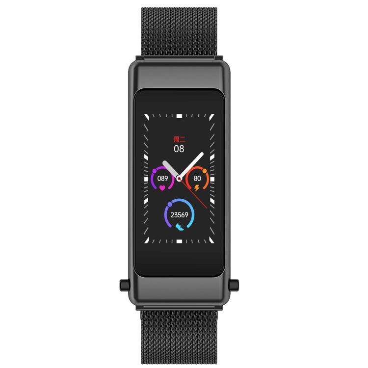 K50 1.08 pollici Steel Band Auricolare Staccabile IP67 Impermeabile Smart Watch Supporto Chiamata Bluetooth, Steel Band (Black), Steel Band (Gold), Steel Band
