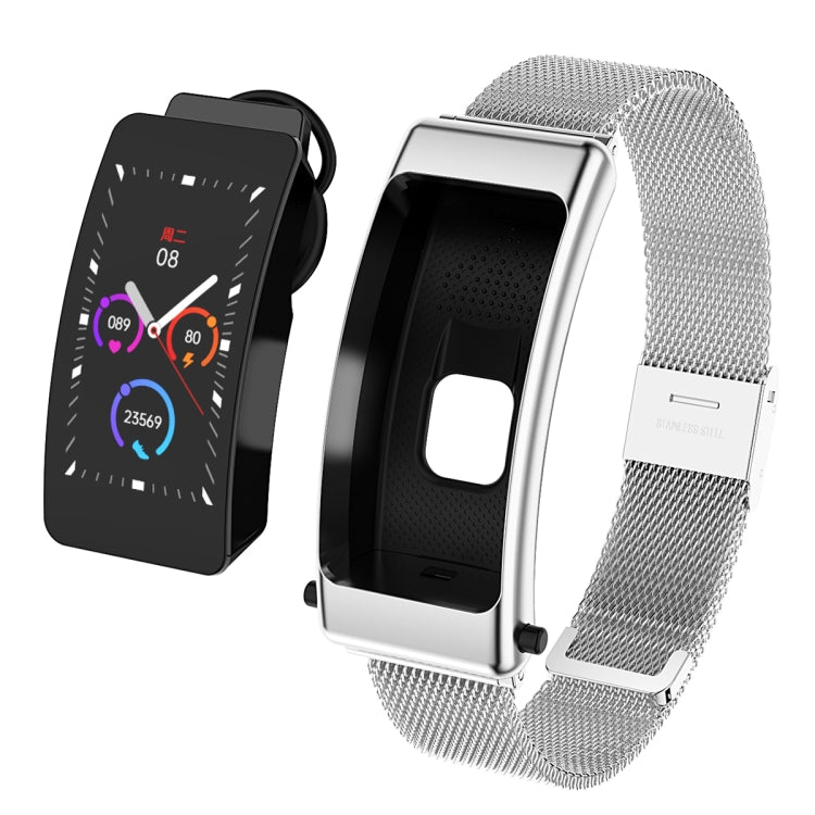 K50 1.08 pollici Steel Band Auricolare Staccabile IP67 Impermeabile Smart Watch Supporto Chiamata Bluetooth, Steel Band (Black), Steel Band (Gold), Steel Band