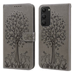 Custodia per telefono in pelle a vibrazione orizzontale con stampa pressata con motivo ad albero e cervo, For Samsung Galaxy S23 5G, For Samsung Galaxy S23+ 5G, For Samsung Galaxy S23 Ultra 5G, For Samsung Galaxy A14 5G