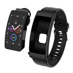 K50 1.08 pollici Silicone Band Auricolare Staccabile IP67 Impermeabile Smart Watch Supporto Chiamata Bluetooth, Silicone Band (Black), Silicone Band (Black Silver)