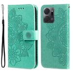 Custodia per telefono in pelle goffrata con fiori a 7 petali, For Honor X7a, For Honor X8a, For Honor X9a/X40 5G/Magic5 Lite, For OPPO Reno8 T 4G