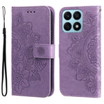 Custodia per telefono in pelle goffrata con fiori a 7 petali, For Honor X7a, For Honor X8a, For Honor X9a/X40 5G/Magic5 Lite, For OPPO Reno8 T 4G