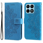 Custodia per telefono in pelle goffrata con fiori a 7 petali, For Honor X7a, For Honor X8a, For Honor X9a/X40 5G/Magic5 Lite, For OPPO Reno8 T 4G