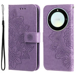 Custodia per telefono in pelle goffrata con fiori a 7 petali, For Honor X7a, For Honor X8a, For Honor X9a/X40 5G/Magic5 Lite, For OPPO Reno8 T 4G