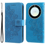 Custodia per telefono in pelle goffrata con fiori a 7 petali, For Honor X7a, For Honor X8a, For Honor X9a/X40 5G/Magic5 Lite, For OPPO Reno8 T 4G