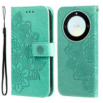 Custodia per telefono in pelle goffrata con fiori a 7 petali, For Honor X7a, For Honor X8a, For Honor X9a/X40 5G/Magic5 Lite, For OPPO Reno8 T 4G