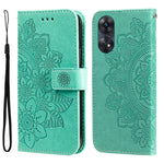Custodia per telefono in pelle goffrata con fiori a 7 petali, For Honor X7a, For Honor X8a, For Honor X9a/X40 5G/Magic5 Lite, For OPPO Reno8 T 4G