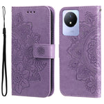 Custodia per telefono in pelle goffrata con fiori a 7 petali, For vivo V25 5G/V25e 4G, For vivo Y02 4G, For Xiaomi Redmi K60/K60 Pro, For Xiaomi Redmi 11A 4G/12C