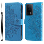 Custodia per telefono in pelle goffrata con fiori a 7 petali, For vivo V25 5G/V25e 4G, For vivo Y02 4G, For Xiaomi Redmi K60/K60 Pro, For Xiaomi Redmi 11A 4G/12C