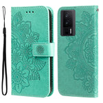 Custodia per telefono in pelle goffrata con fiori a 7 petali, For vivo V25 5G/V25e 4G, For vivo Y02 4G, For Xiaomi Redmi K60/K60 Pro, For Xiaomi Redmi 11A 4G/12C