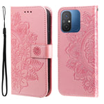 Custodia per telefono in pelle goffrata con fiori a 7 petali, For vivo V25 5G/V25e 4G, For vivo Y02 4G, For Xiaomi Redmi K60/K60 Pro, For Xiaomi Redmi 11A 4G/12C