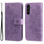 Custodia per telefono in pelle goffrata con fiori a 7 petali, For Samsung Galaxy A24 4G