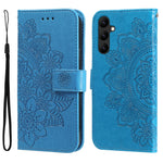 Custodia per telefono in pelle goffrata con fiori a 7 petali, For Samsung Galaxy A24 4G
