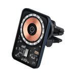 Caricatore per auto wireless magnetico trasparente con presa d'aria, X6F, X9F