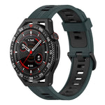 Cinturino in silicone a strisce bicolore da 22 mm, For Huawei Watch GT 3 SE