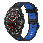 Cinturino in silicone a strisce bicolore da 22 mm, For Huawei Watch GT 3 SE