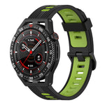 Cinturino in silicone a strisce bicolore da 22 mm, For Huawei Watch GT 3 SE
