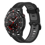 Cinturino in silicone a strisce bicolore da 22 mm, For Huawei Watch GT 3 SE