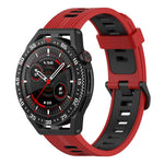 Cinturino in silicone a strisce bicolore da 22 mm, For Huawei Watch GT 3 SE