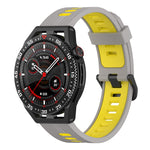 Cinturino in silicone a strisce bicolore da 22 mm, For Huawei Watch GT 3 SE