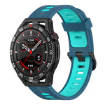 Cinturino in silicone a strisce bicolore da 22 mm, For Huawei Watch GT 3 SE
