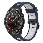 Cinturino in silicone a strisce bicolore da 22 mm, For Huawei Watch GT 3 SE