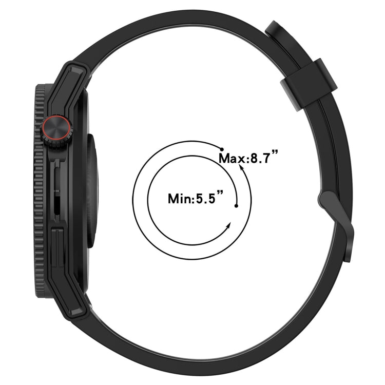 Cinturino in silicone a strisce bicolore da 22 mm, For Huawei Watch GT 3 SE