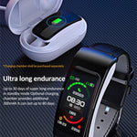 K60 1.08 pollici cinturino in pelle auricolare vita staccabile impermeabile Smart Watch supporto chiamata Bluetooth, Leather Band (Black Silver), Leather Band (Brown), Leather Band (Black), Leather Band (Brown Silver)