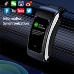K60 1.08 pollici cinturino in pelle auricolare vita staccabile impermeabile Smart Watch supporto chiamata Bluetooth, Leather Band (Black Silver), Leather Band (Brown), Leather Band (Black), Leather Band (Brown Silver)